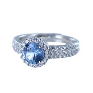 Anello Proteina Azzurro Cuori Milano collezione Maggiolina 
