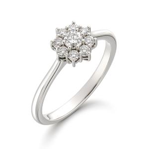 Anello Rosetta con Diamanti 0.29 carati