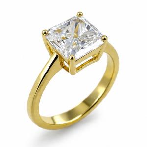 Anello Solitario Diamante Lab Grown Radiant 2.86 carati