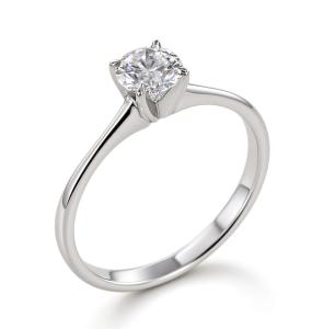 Anello Solitario dritto Diamante Lab Grown medio da 0.51 carati cert IGI