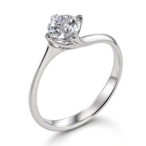 Anello Solitario Valentine Diamante Lab Grown grande da 0.74 carati cert IGI