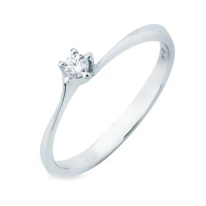 Anello solitario Valentine piccolo 0.06 G VS