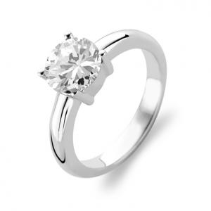 Ti Sento Milano silver solitaire ring 1464ZI - gallery