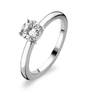 Ti Sento Milano silver solitaire ring 1855ZI - gallery