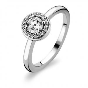 Ti Sento Milano Solitaire Silver Ring 1857ZI size 12 - gallery