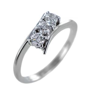 Anello Trilogy gambo sfalsato con diamanti 0.38 ct.
