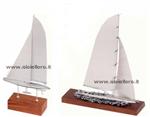 Boat race - base in precious wood and 925/000 silver  - gallery