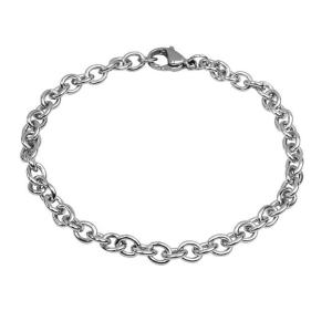 Base bracciale componibile in acciaio ad anelli - small size - gallery