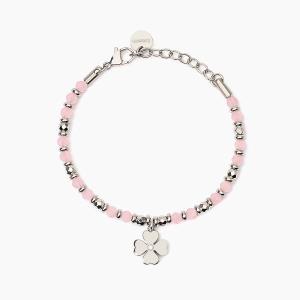 Bracciale 2jewels Lady Ikon in Acciaio con quadrifoglio