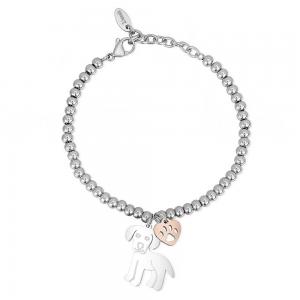 Bracciale 2Jewels donna in acciaio con charm cane collezione Preppy 231970 - gallery