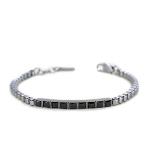 Bracciale 2Jewels Uomo acciaio con zirconi neri 316L 232303 - gallery