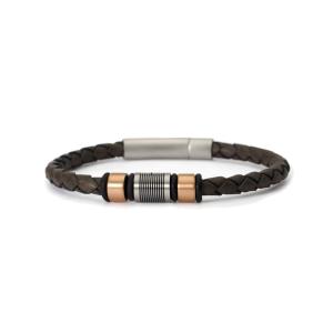 Bracciale 2Jewels Uomo acciaio e pelle collezione Street 232549 - gallery