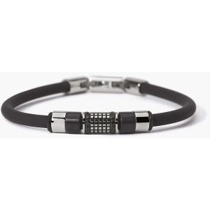 Bracciale 2Jewels Uomo acciaio e silicone nero Street 232358 - gallery