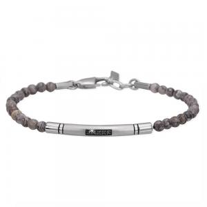 Bracciale 2Jewels Uomo agata acciaio 316L ezirconi neri  232000 - gallery