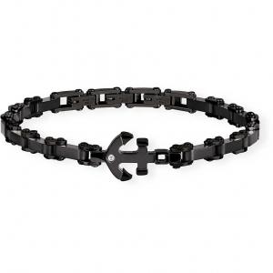 Bracciale 2Jewels Uomo Ancora acciaio nero Collezione Type 232153 - gallery