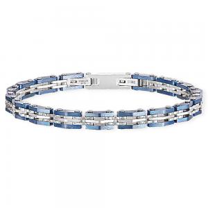 Bracciale 2Jewels Uomo Ancora acciaio pvd blu Bike Type 232083 - gallery