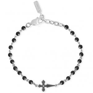 Bracciale 2Jewels Uomo FAITH in acciaio pvd nero e sfere  232104 - gallery