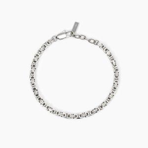 Bracciale 2Jewels Uomo in acciaio con catena bizantina quadrata  - gallery