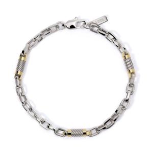 Bracciale 2Jewels Uomo in acciaio e PVD oro giallo 232372