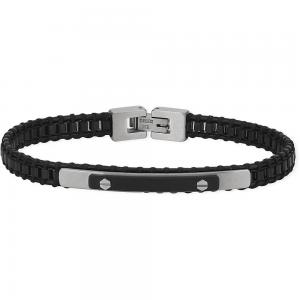 Bracciale 2Jewels Uomo Street in acciaio e pelle 232251