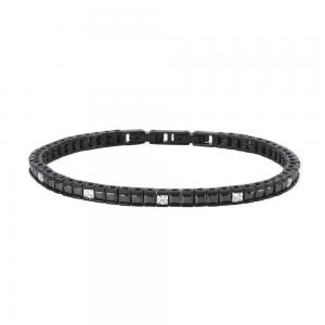 Bracciale 2Jewels Uomo Tennis Club zirconi neri e bianchi 232259 - gallery