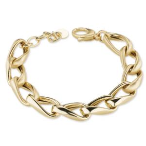 Bracciale a catena Dvccio in argento dorato 24 kt  - gallery