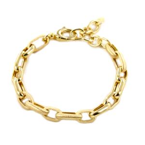 Bracciale a catena Dvccio in argento dorato 24 kt 