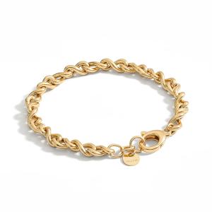Bracciale a catena Dvccio in argento dorato 24 kt 