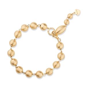 Bracciale a sfere satinate Dvccio in argento dorato 24 kt 