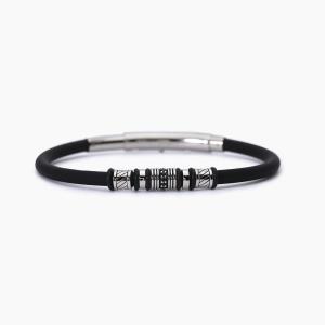 Bracciale da uomo in acciaio e in silicone SMARTER 533711 - gallery