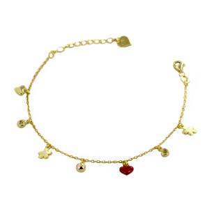 Bracciale Charm-ant in argento della collezione Tortona Cuori Milano 