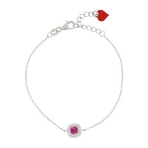 Bracciale Cheers collezione Palazzo Reale Cuori Milano zircone Fucsia
