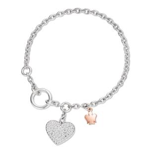 Bracciale con Cuore Roberto Giannotti in argento e zirconi GIA 440