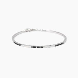 Bracciale da uomo con piastre e zirconi Dinamico 533993 - gallery