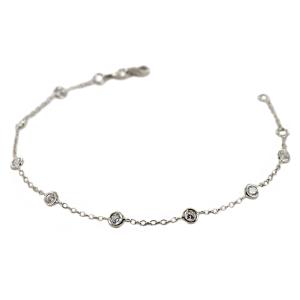 Bracciale con Zirconi sparsi punto luce