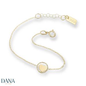 Bracciale da Bambina Cuore in oro 9 kt
