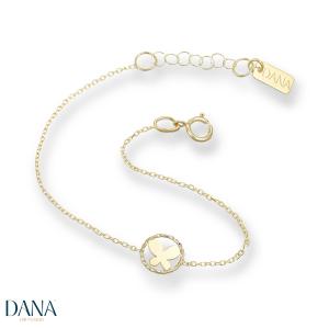 Bracciale da Bambina Farfalla in oro 9 kt