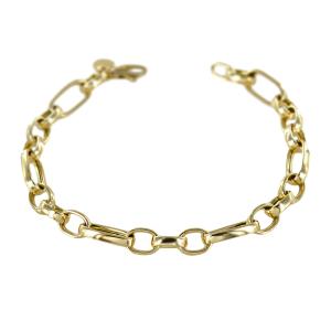 Bracciale da donna a catena fantasia in oro giallo