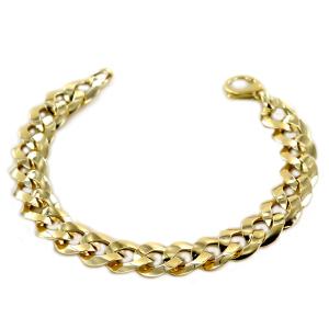 Bracciale da donna groumette in oro 20 cm oreficeria aretina - gallery