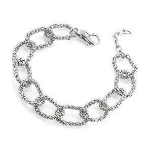 Bracciale da donna in argento Marcello Pane con catena extrasoft - Classique