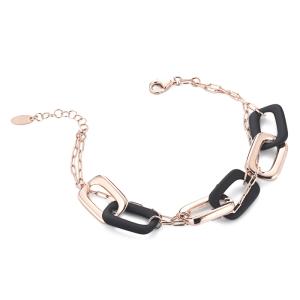 Bracciale da Donna in Argento rose e nero Marcello Pane  - gallery