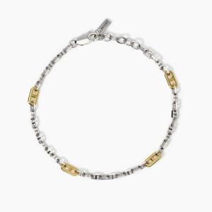 Bracciale da uomo con elementi placcati oro Skipper 534001 - gallery