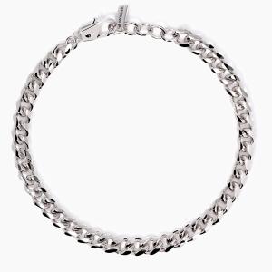 Bracciale da uomo in argento catena groumette diamantata 533979