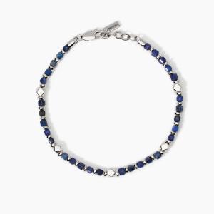 Bracciale da uomo in argento e sodalite blu California 534005 - gallery