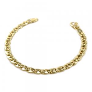 Bracciale da uomo in oro 20 cm traversino