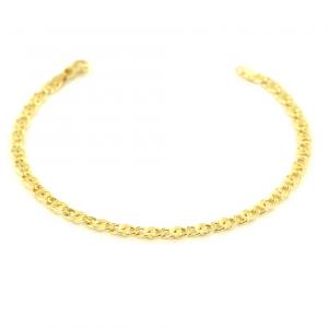 Bracciale da uomo in oro giallo 19 cm ultrapiatto