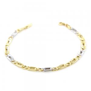 Bracciale da uomo in oro giallo e bianco  - gallery