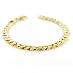 Bracciale da uomo in oro maglia groumette 23.00 cm - gallery