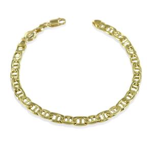 Bracciale da uomo in oro traversino 20 cm - gallery