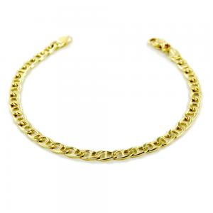 Bracciale da uomo medio in oro 20 cm traversino oreficeria aretina